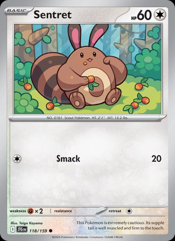 Sentret 118/159 Journey Together Pokémon card
