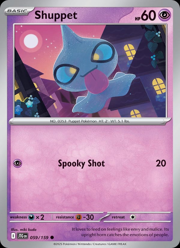 Shuppet 059/159 Journey Together Pokémon card