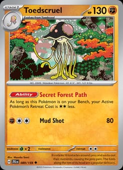 Toedscruel 089/159 Uncommon – Journey Together Pokémon card