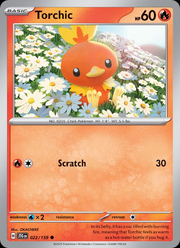 Torchic 022/159 Journey Together Pokémon card
