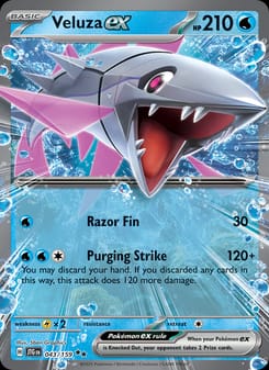 Veluza ex 043/159 Double Rare – Journey Together Pokémon card