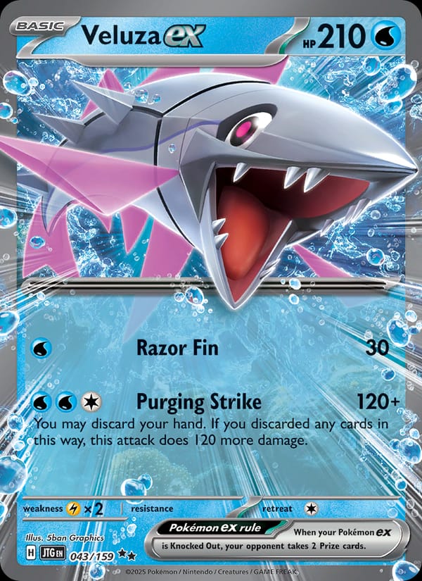 Veluza ex 043/159 Journey Together Pokémon card