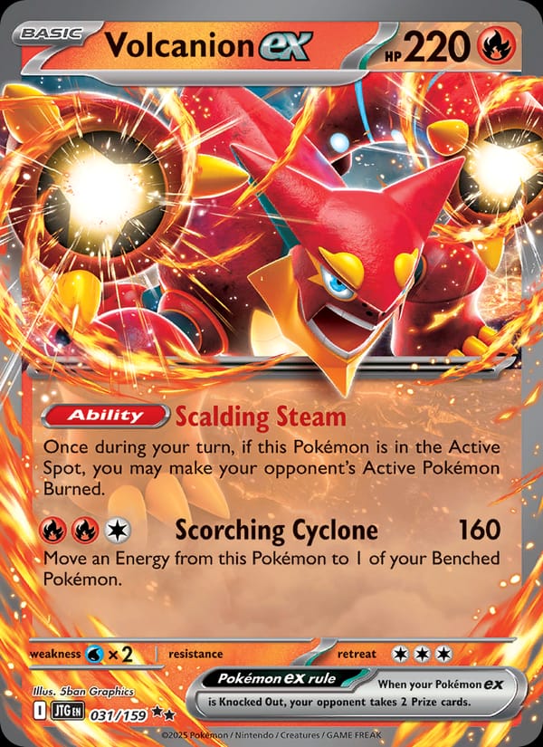 Volcanion ex 031/159 Journey Together Pokémon card