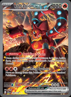 Volcanion ex 182/159 Special Illustration Rare – Journey Together Pokémon card