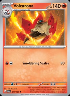 Volcarona 029/159 Uncommon – Journey Together Pokémon card