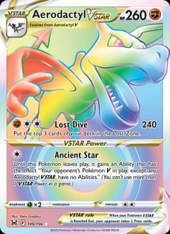 Aerodactyl VSTAR 199/196 Secret Rare – Lost Origin Pokémon card