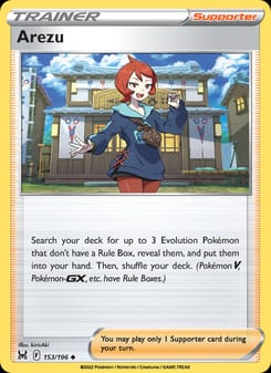 Arezu 153/196 Uncommon – Lost Origin Pokémon card