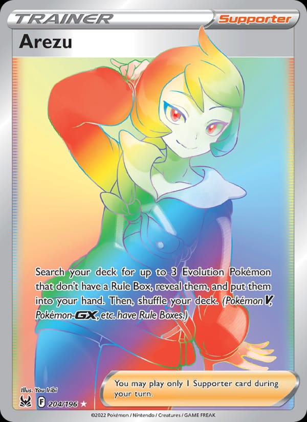 Arezu 204/196 Lost Origin Pokémon card