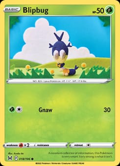 Blipbug 018/196 Common – Lost Origin Pokémon card