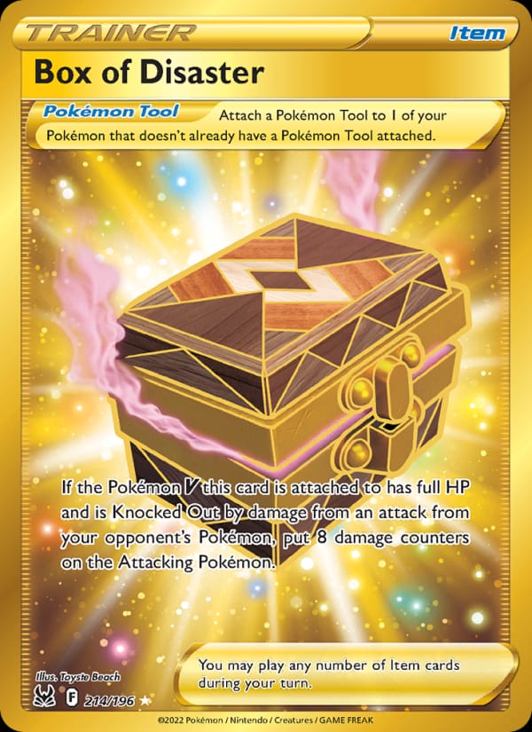 Box of Disaster 214/196 Lost Origin Pokémon card