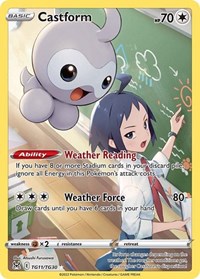 Castform TG11/TG30 Ultra Rare – Lost Origin Pokémon card