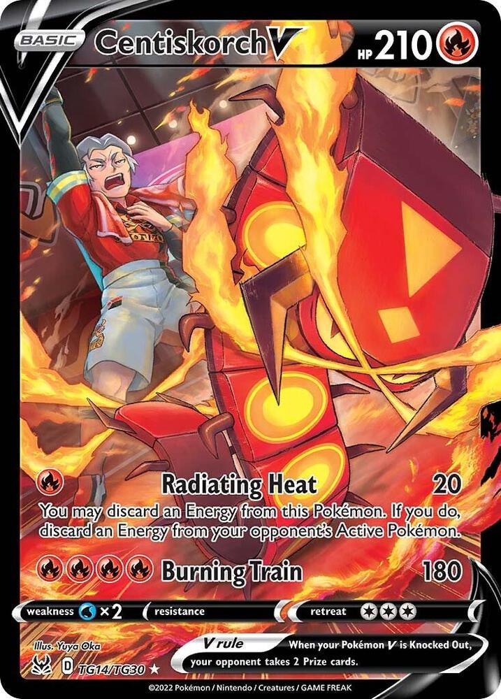 Centiskorch V TG14/TG30 Lost Origin Pokémon card