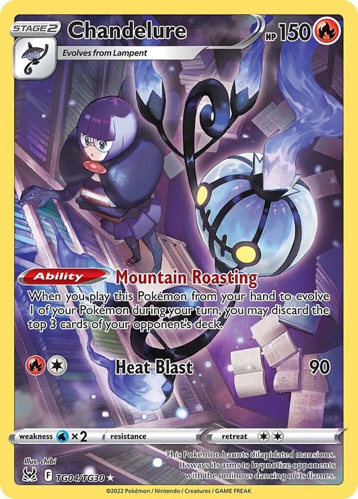 Chandelure TG04/TG30 Lost Origin Pokémon card