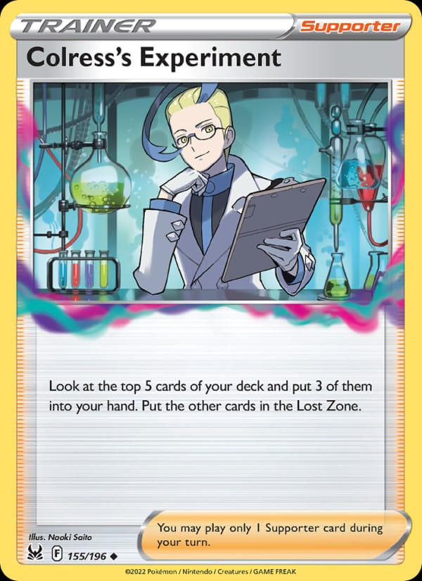 Colress's Experiment 155/196 Lost Origin Pokémon card
