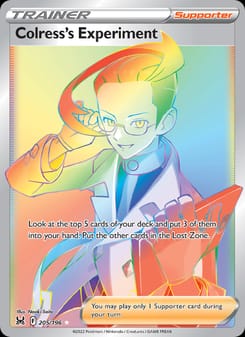 Colress's Experiment 205/196 Secret Rare – Lost Origin Pokémon card