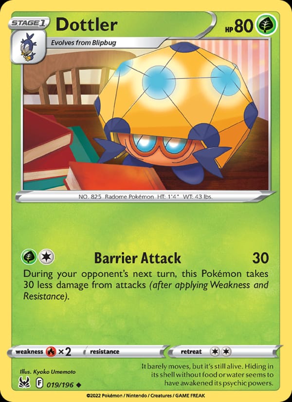 Dottler 019/196 Lost Origin Pokémon card