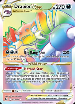 Drapion VSTAR 200/196 Secret Rare – Lost Origin Pokémon card