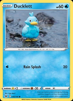 Ducklett 046/196 Common – Lost Origin Pokémon card