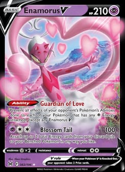 Enamorus V 082/196 Ultra Rare – Lost Origin Pokémon card