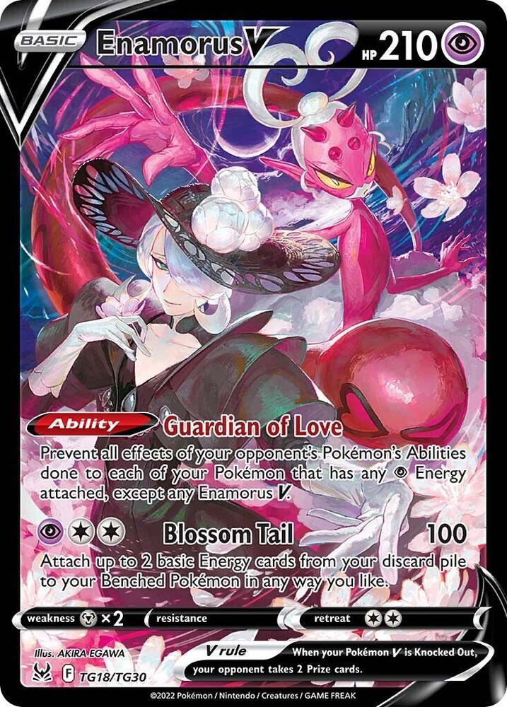 Enamorus V TG18/TG30 Lost Origin Pokémon card