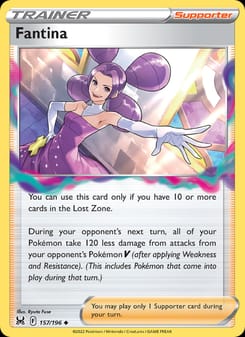 Fantina 157/196 Uncommon – Lost Origin Pokémon card