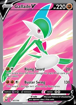 Gallade V 181/196 Ultra Rare – Lost Origin Pokémon card