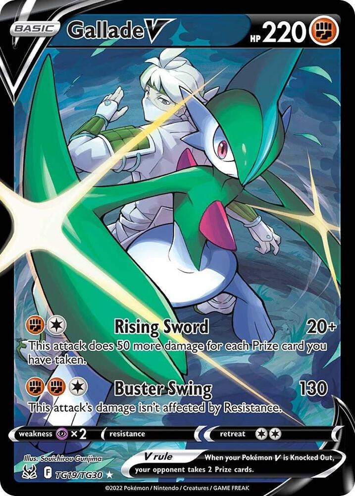 Gallade V TG19/TG30 Lost Origin Pokémon card