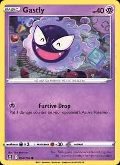 Gastly 064/196 Common – Lost Origin Pokémon card