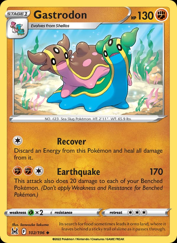 Gastrodon 102/196 Lost Origin Pokémon card