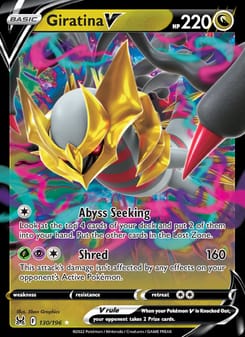 Giratina V 130/196 Ultra Rare – Lost Origin Pokémon card