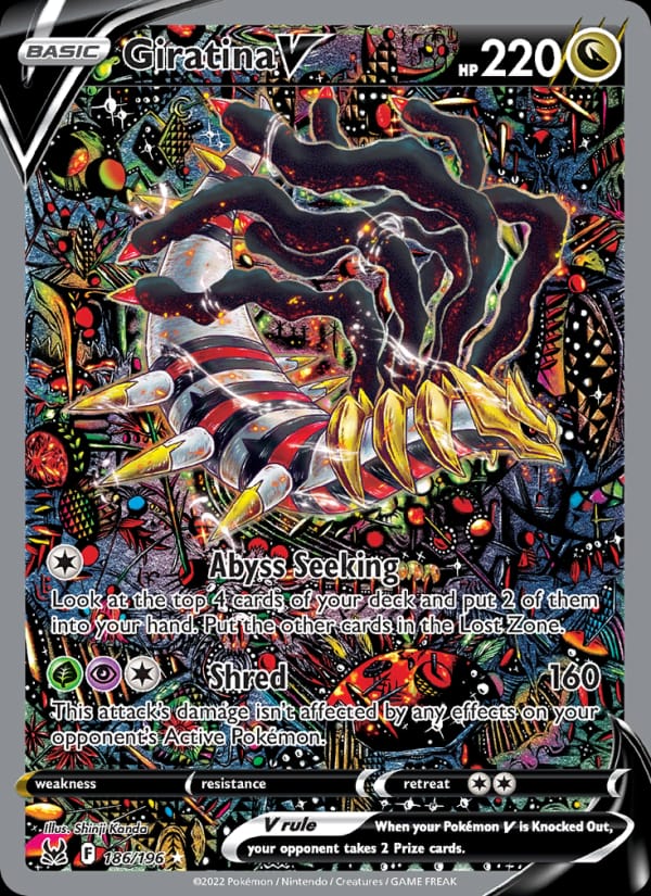 Giratina V 186/196 Lost Origin Pokémon card