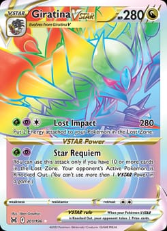 Giratina VSTAR 201/196 Secret Rare – Lost Origin Pokémon card
