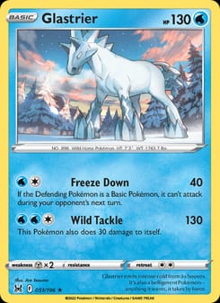 Glastrier 051/196 Holo Rare – Lost Origin Pokémon card