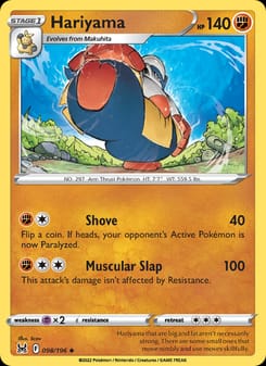 Hariyama 098/196 Uncommon – Lost Origin Pokémon card