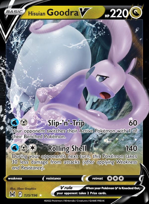 Hisuian Goodra V 135/196 Lost Origin Pokémon card
