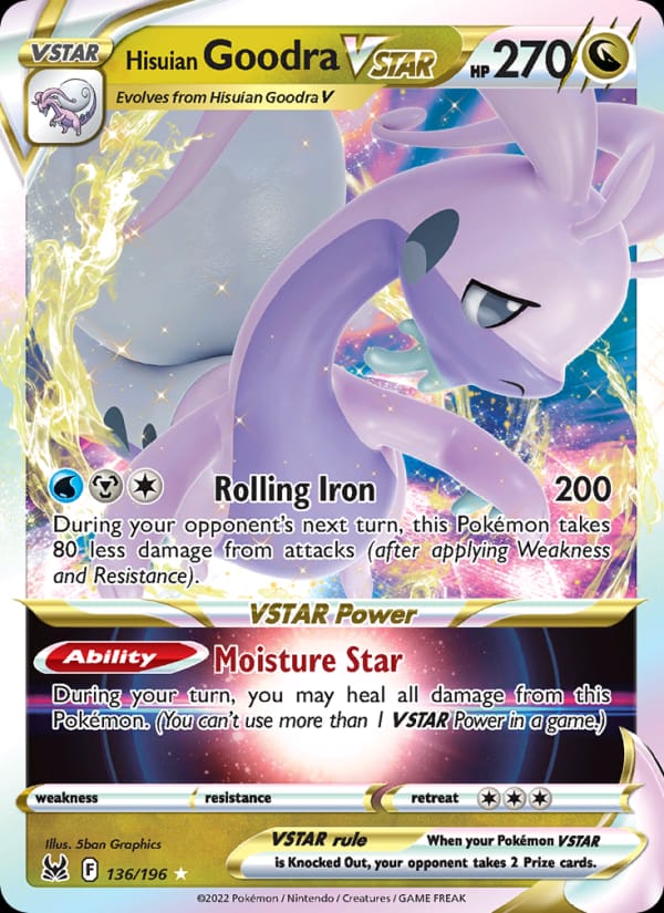 Hisuian Goodra VSTAR 136/196 Lost Origin Pokémon card