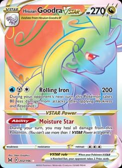 Hisuian Goodra VSTAR 202/196 Secret Rare – Lost Origin Pokémon card