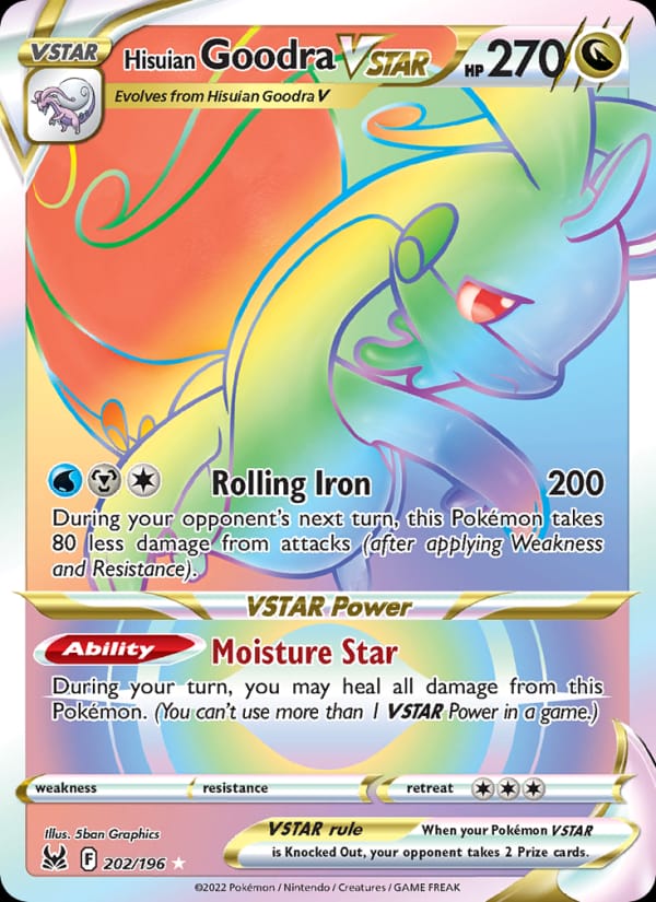 Hisuian Goodra VSTAR 202/196 Lost Origin Pokémon card