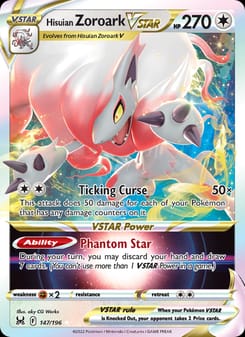 Hisuian Zoroark VSTAR 147/196 Ultra Rare – Lost Origin Pokémon card