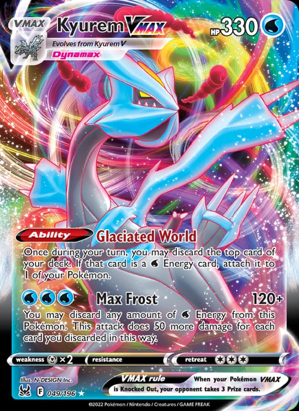 Kyurem VMAX 049/196 Lost Origin Pokémon card