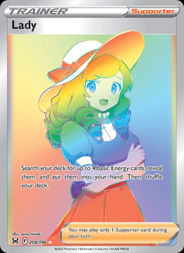 Lady 208/196 Lost Origin Pokémon card