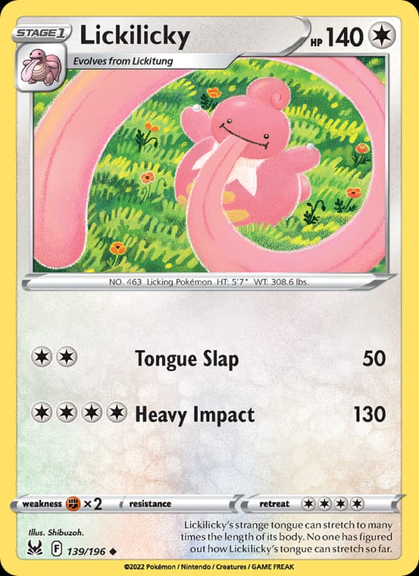 Lickilicky 139/196 Lost Origin Pokémon card