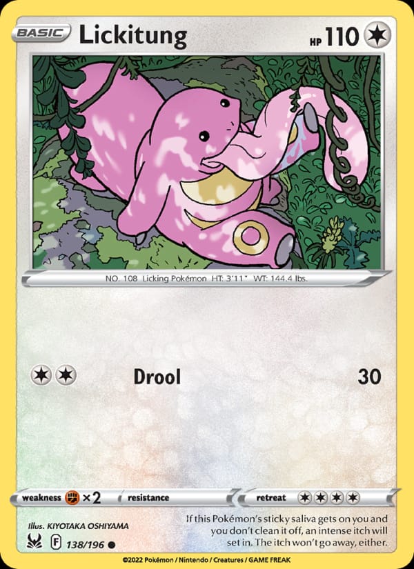 Lickitung 138/196 Lost Origin Pokémon card