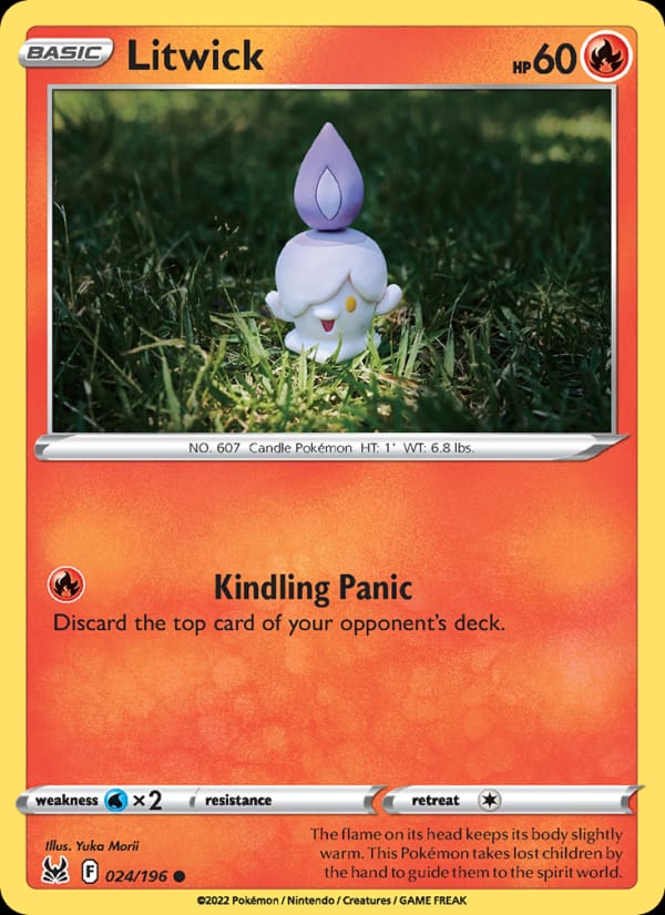 Litwick 024/196 Lost Origin Pokémon card