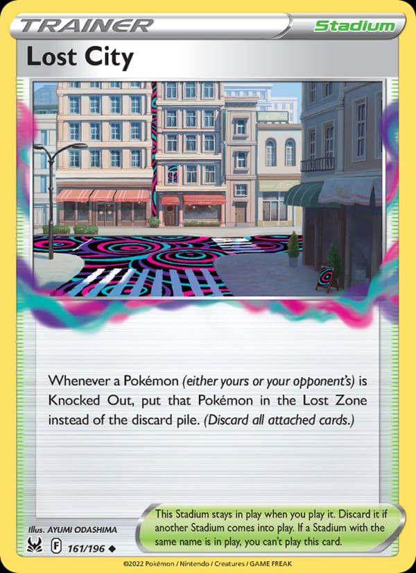 Lost City 161/196 Lost Origin Pokémon card