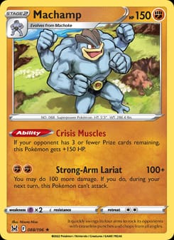 Machamp 088/196 Holo Rare – Lost Origin Pokémon card