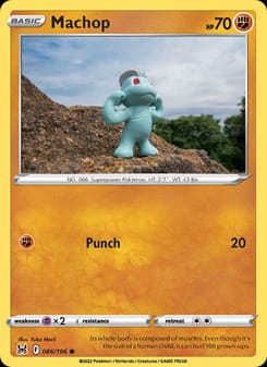 Machop 086/196 Common – Lost Origin Pokémon card
