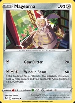 Magearna 128/196 Rare – Lost Origin Pokémon card