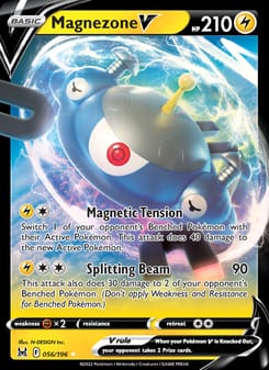 Magnezone V 056/196 Ultra Rare – Lost Origin Pokémon card