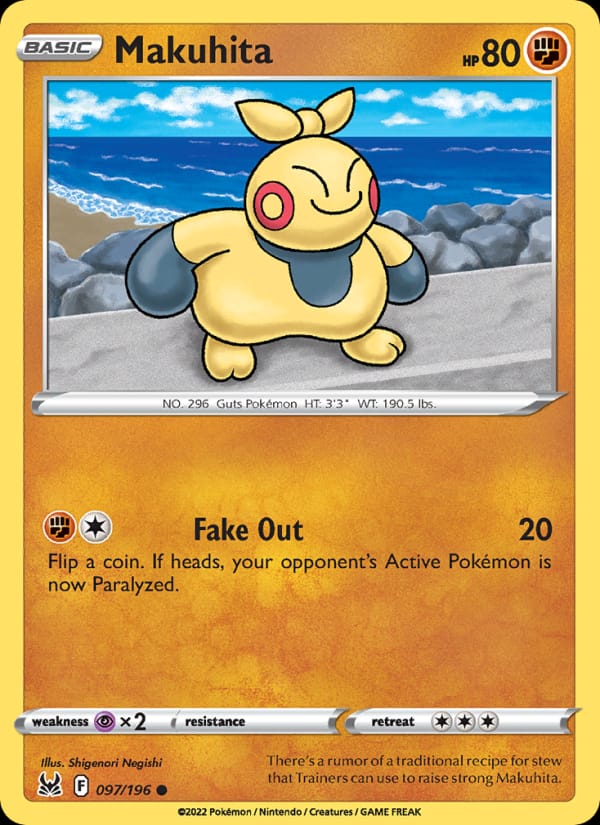 Makuhita 097/196 Lost Origin Pokémon card